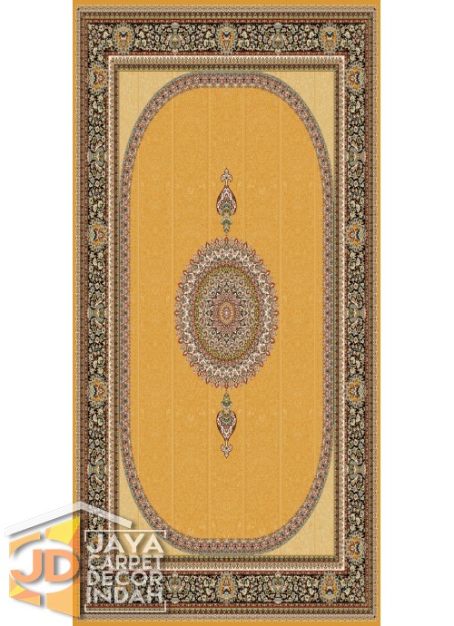 Karpet Permadani Solomon 700 Reeds Melody Yellow 3755 ukuran 100x150, 150x225, 200x300, 250x350, 300x400